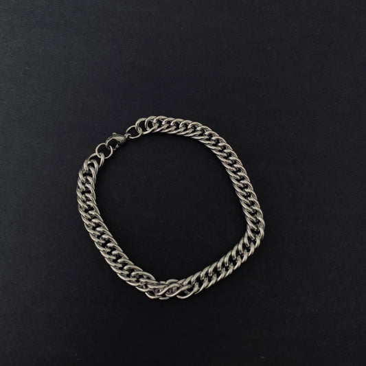 Silver Curb Chain Bracelet