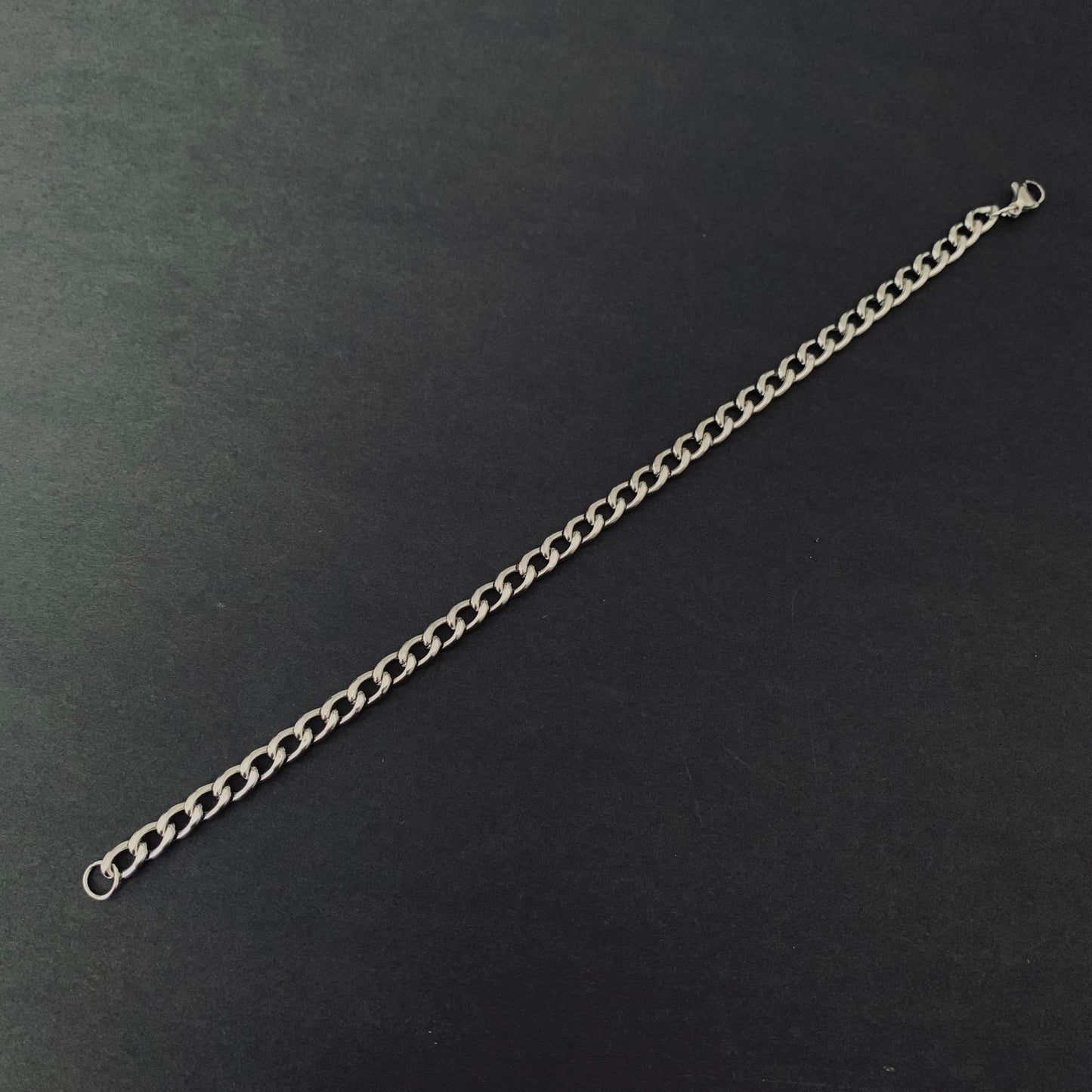 Silver Curb Chain Bracelet