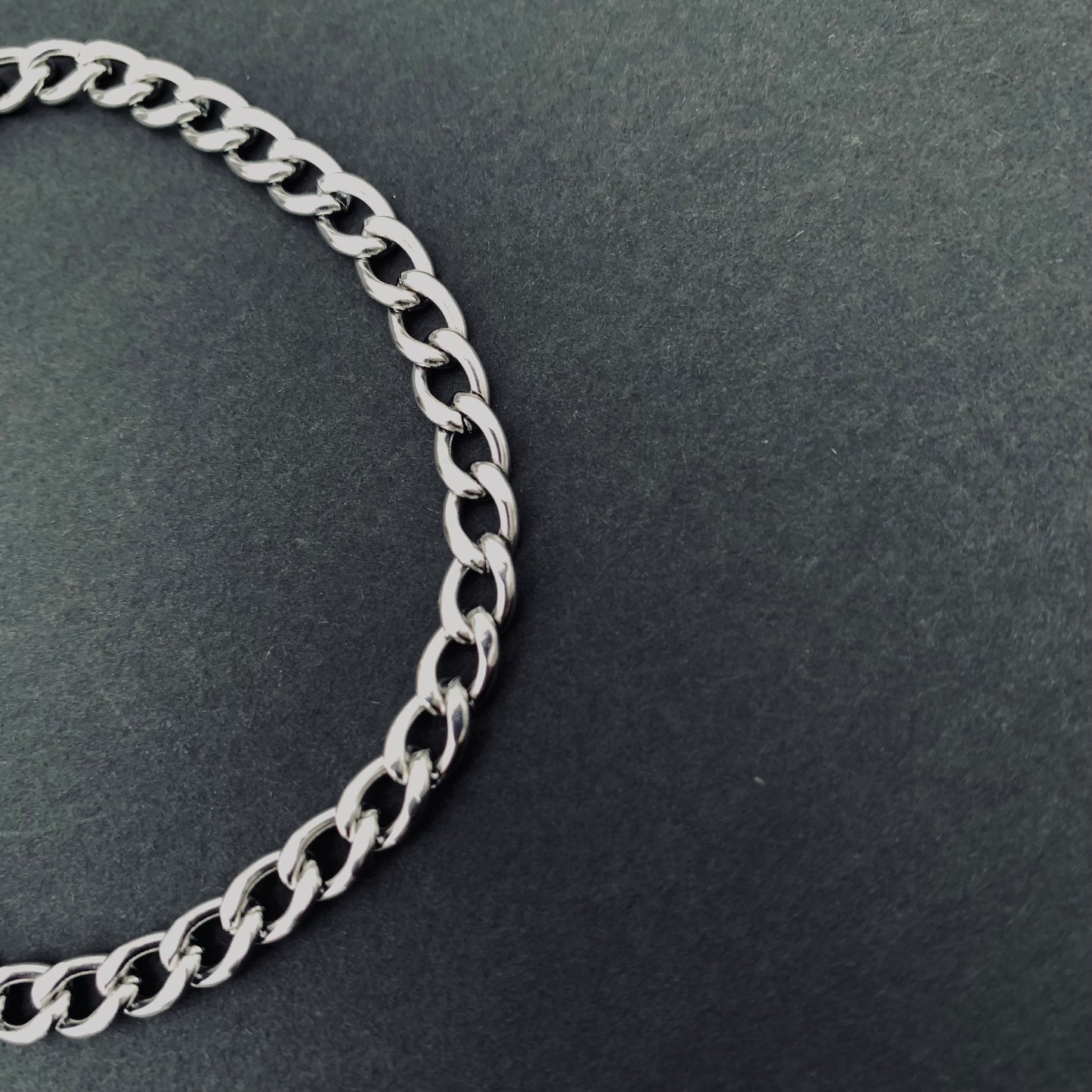 Silver Curb Chain Bracelet