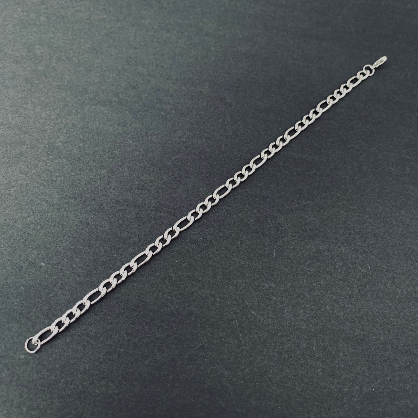 Silver Figaro Chain Bracelet