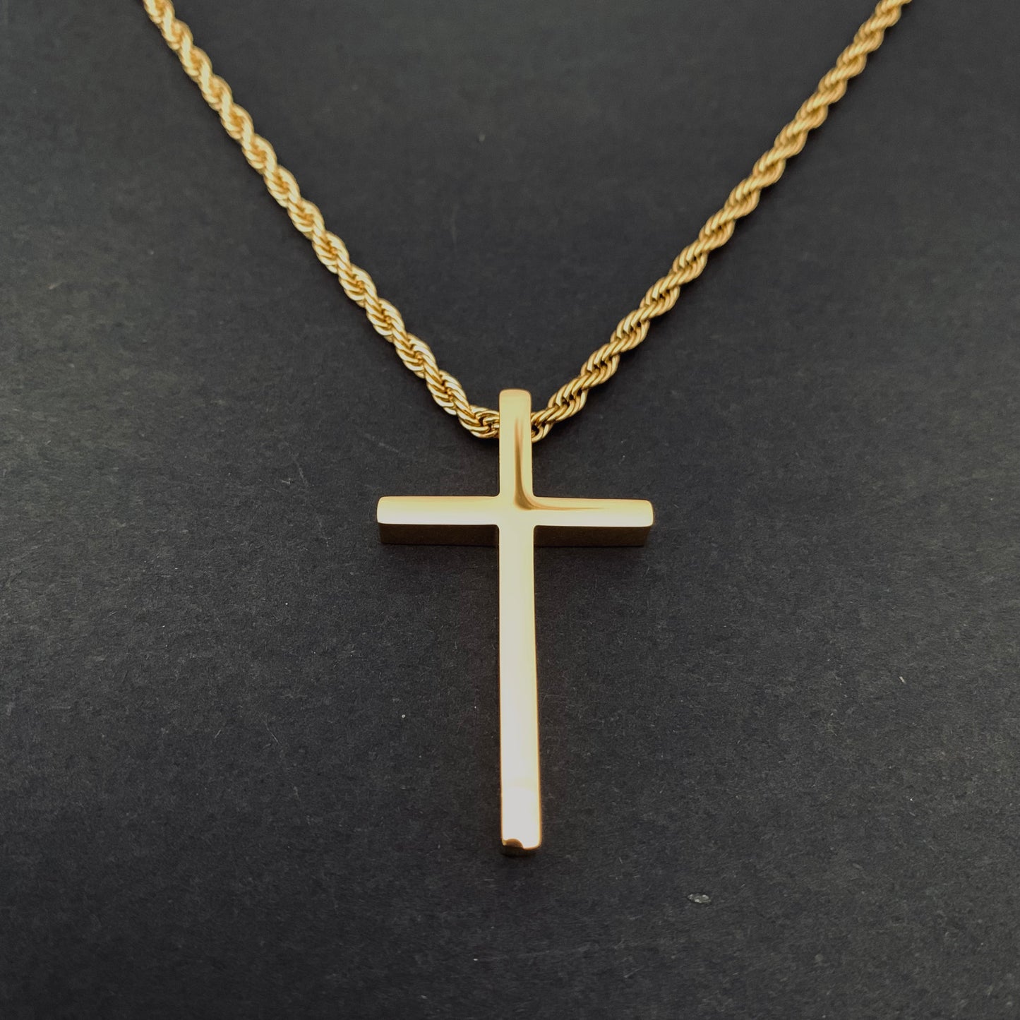 Gold Cross Pendant Necklace