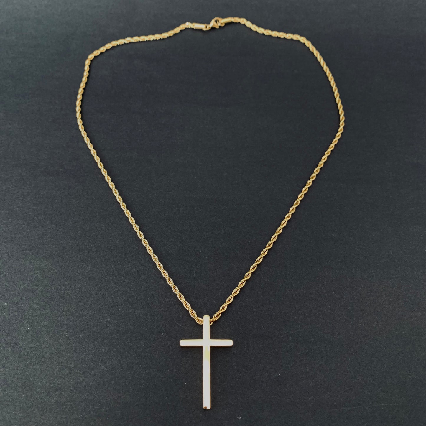 Gold Cross Pendant Necklace