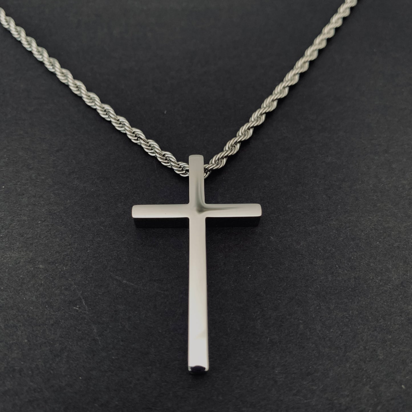 Silver Cross Pendant Necklace