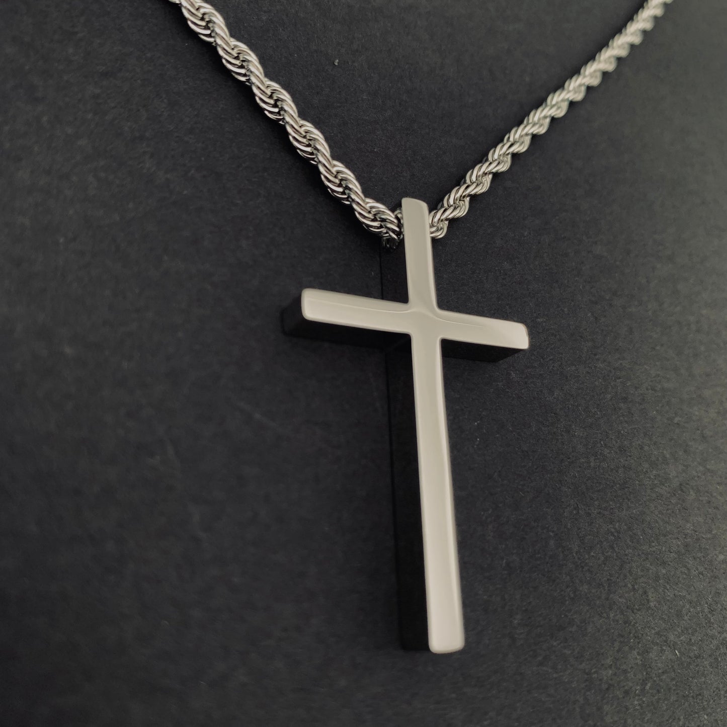 Silver Cross Pendant Necklace