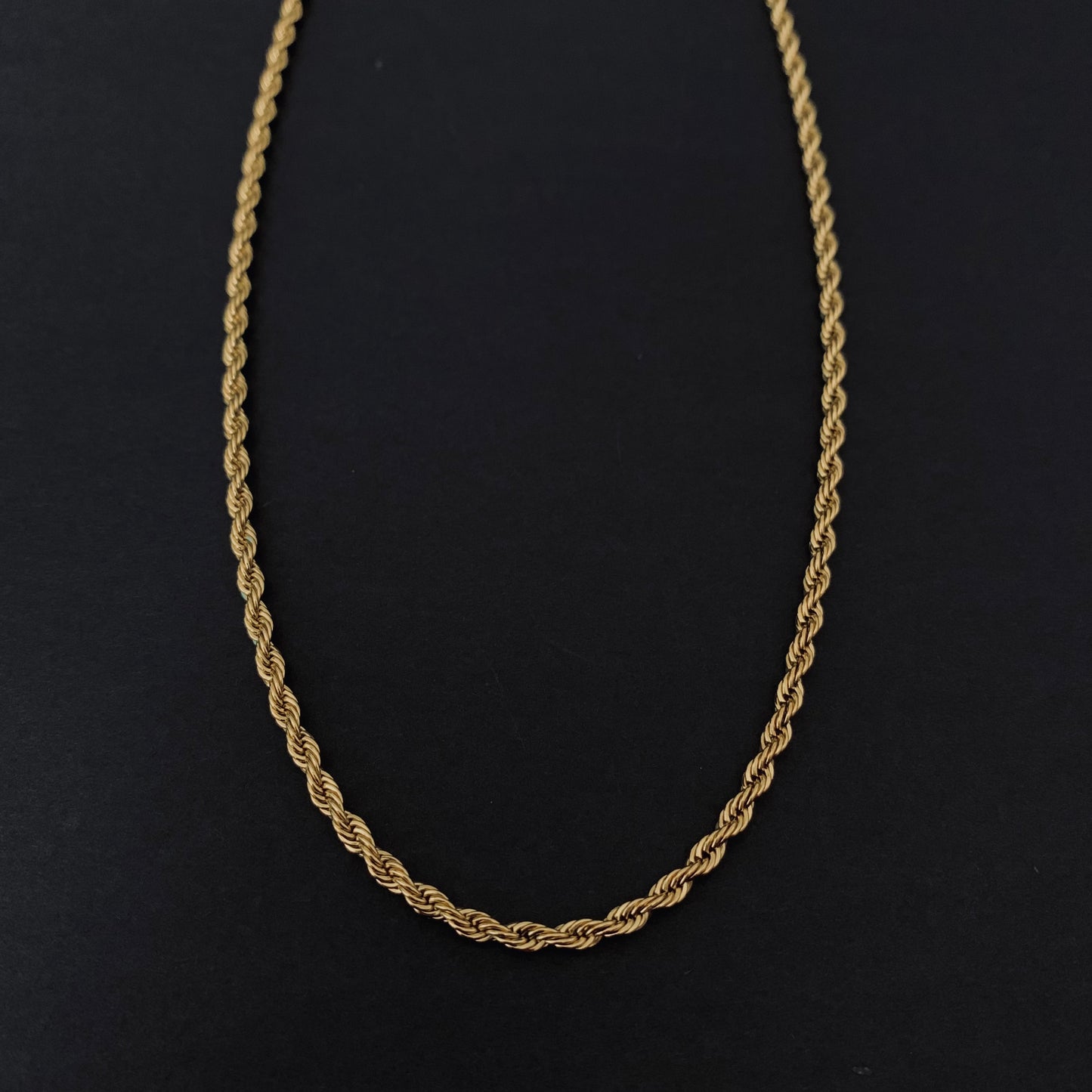 Gold Rope Chain Necklace