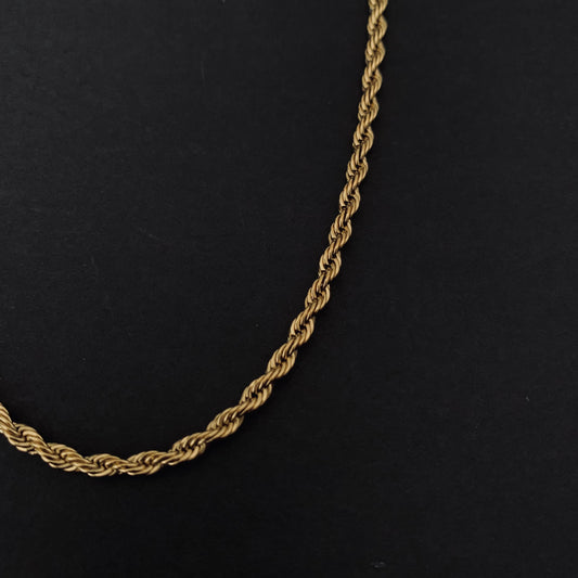Gold Rope Chain Necklace