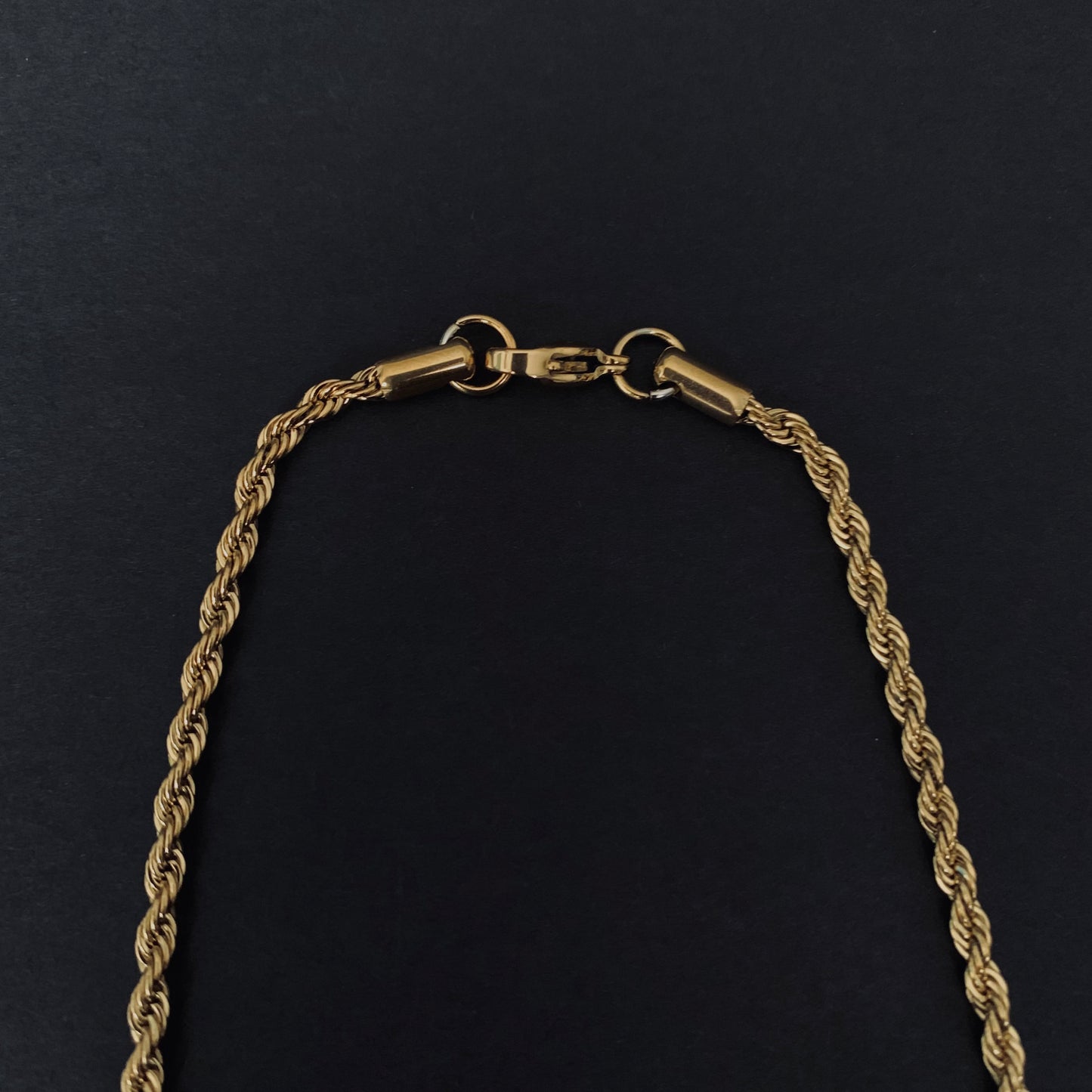 Gold Rope Chain Necklace