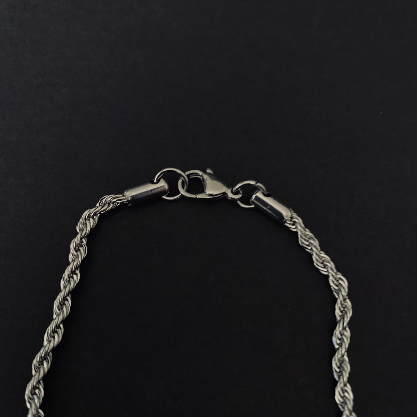 Silver Rope Chain Necklace