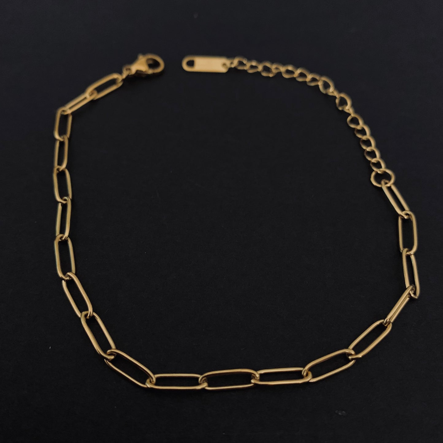 Gold Paperclip Chain Bracelet
