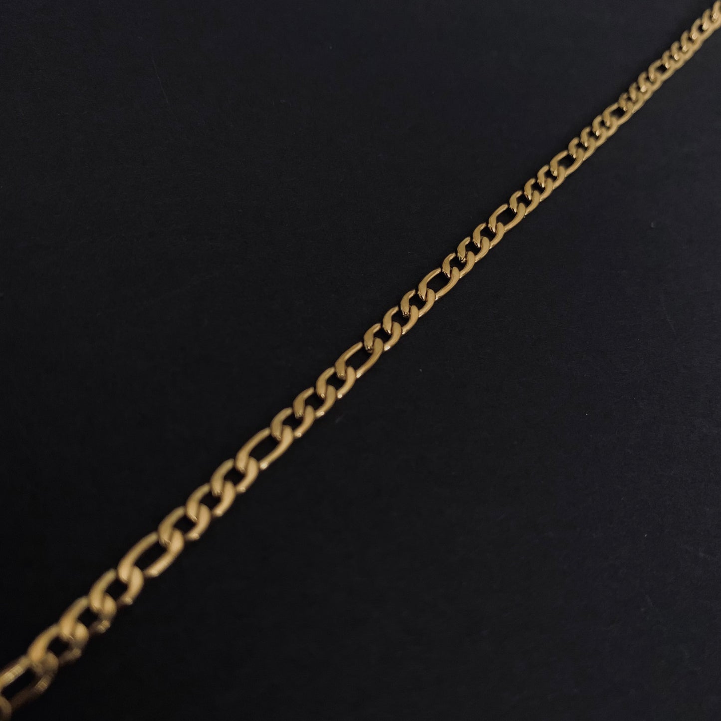 Gold Figaro Chain Bracelet