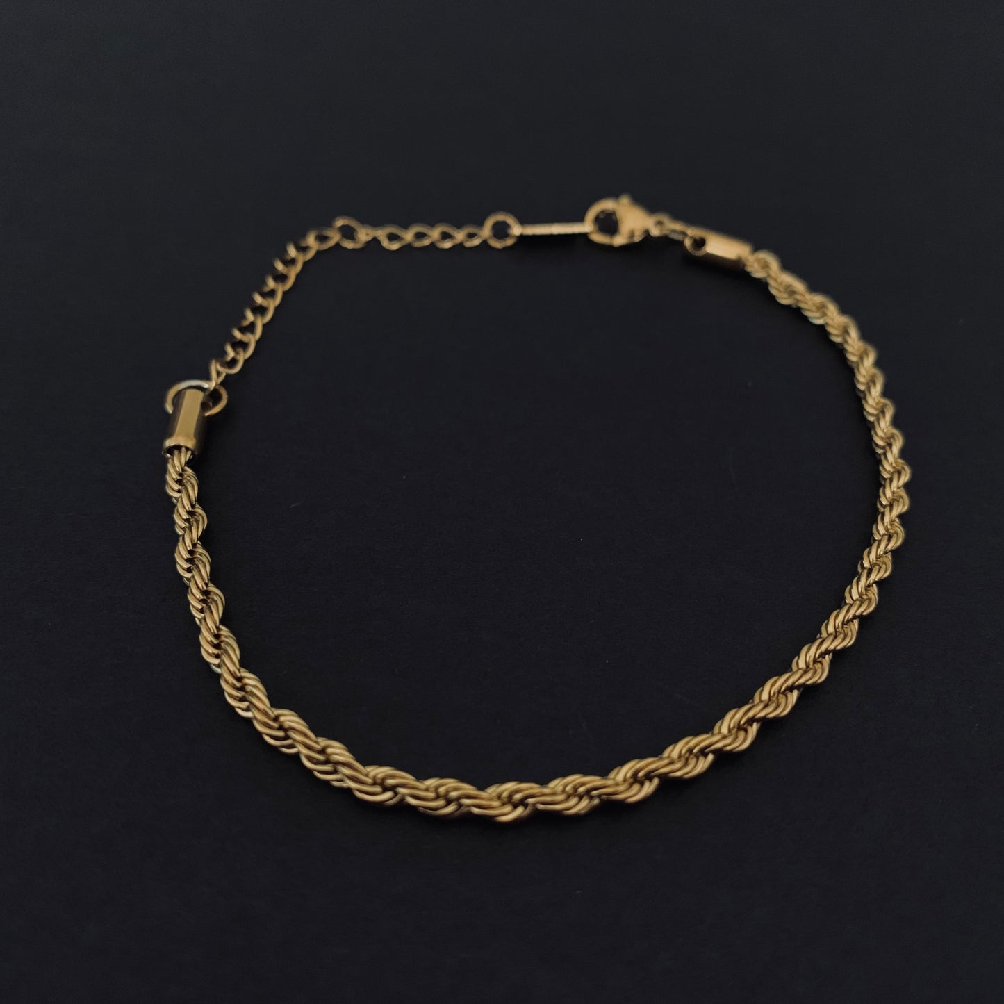 Gold Rope Chain Bracelet