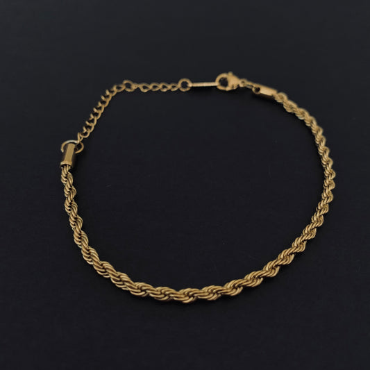 Gold Rope Chain Bracelet