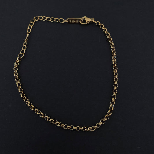 Gold Cable Chain Bracelet