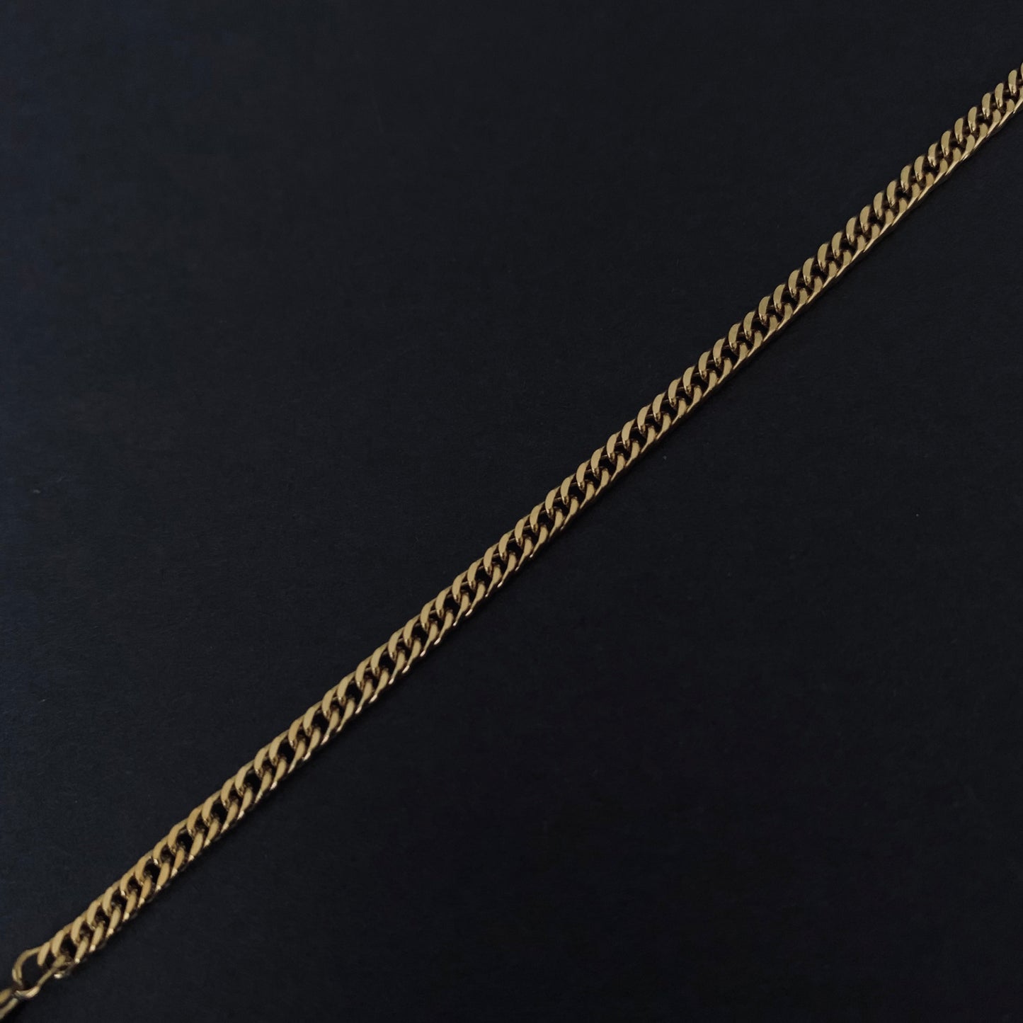 Gold Cuban Link Chain Bracelet