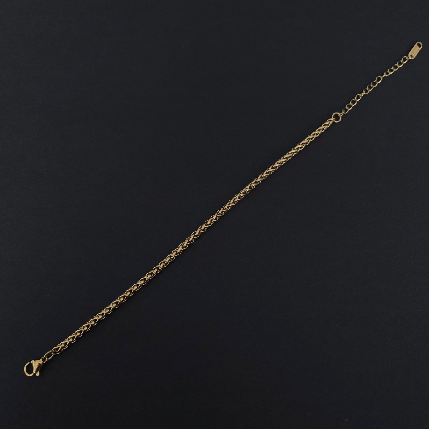 Gold Wheat Chain Bracelet