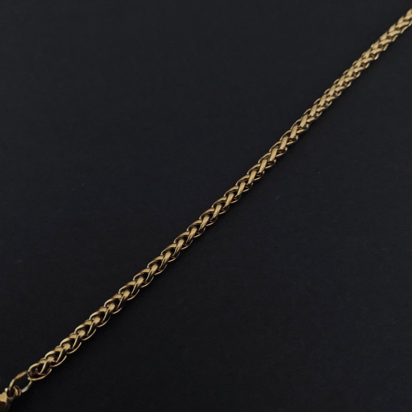 Gold Wheat Chain Bracelet