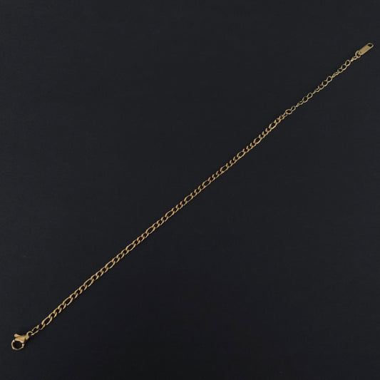 Gold Figaro Chain Bracelet