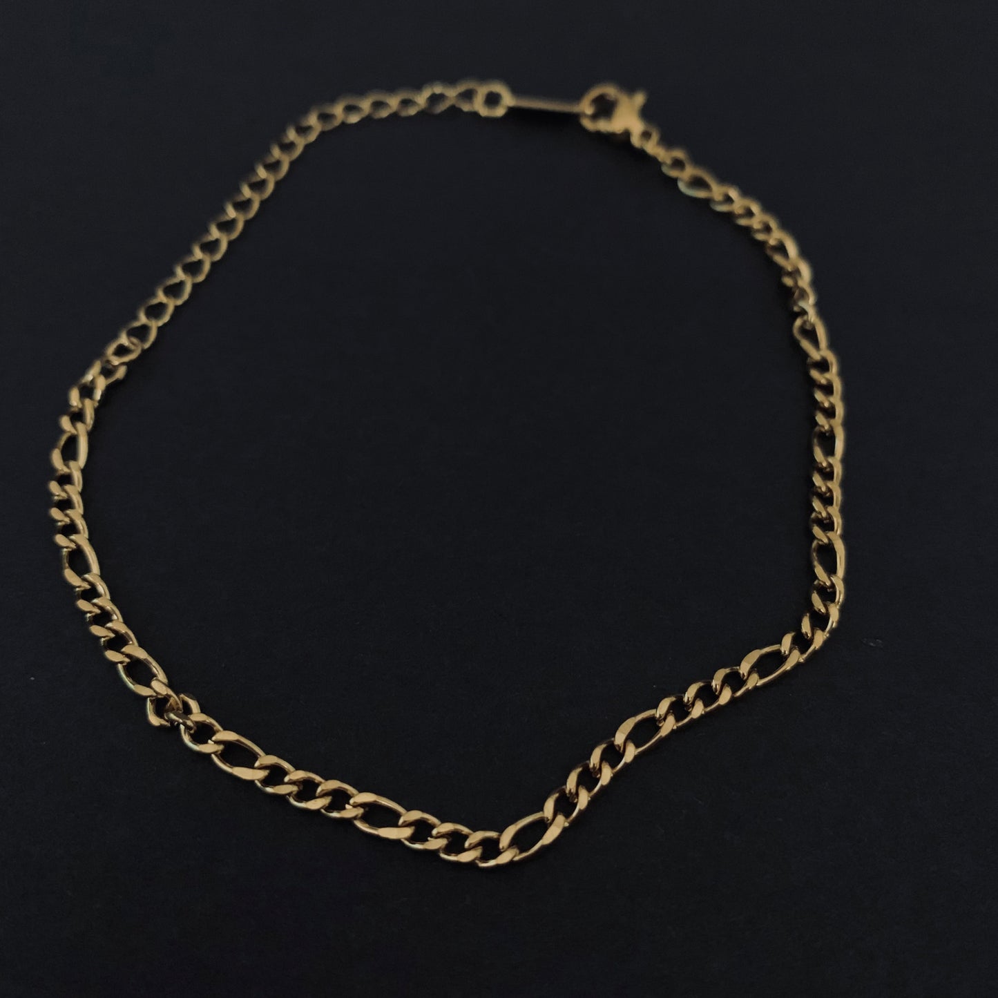 Gold Figaro Chain Bracelet