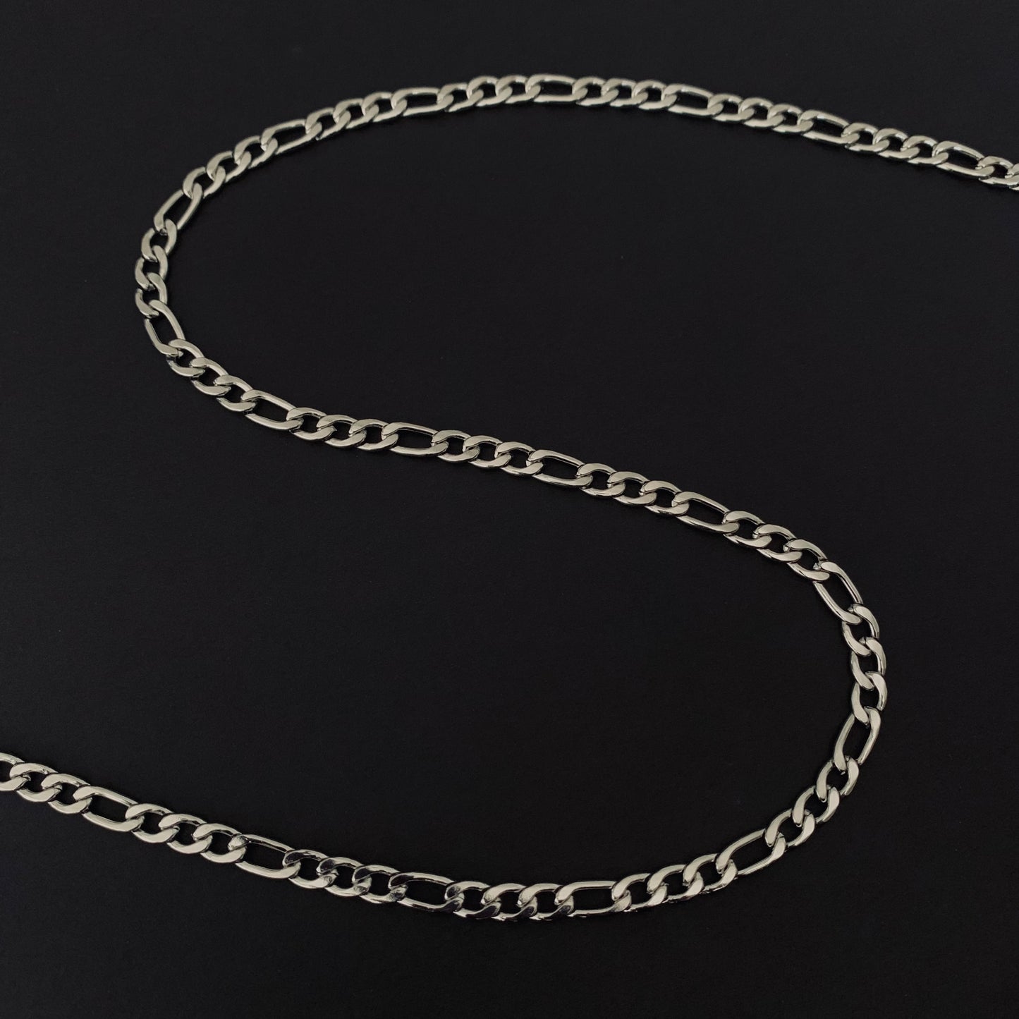 Silver Figaro Chain Necklace (500x5)