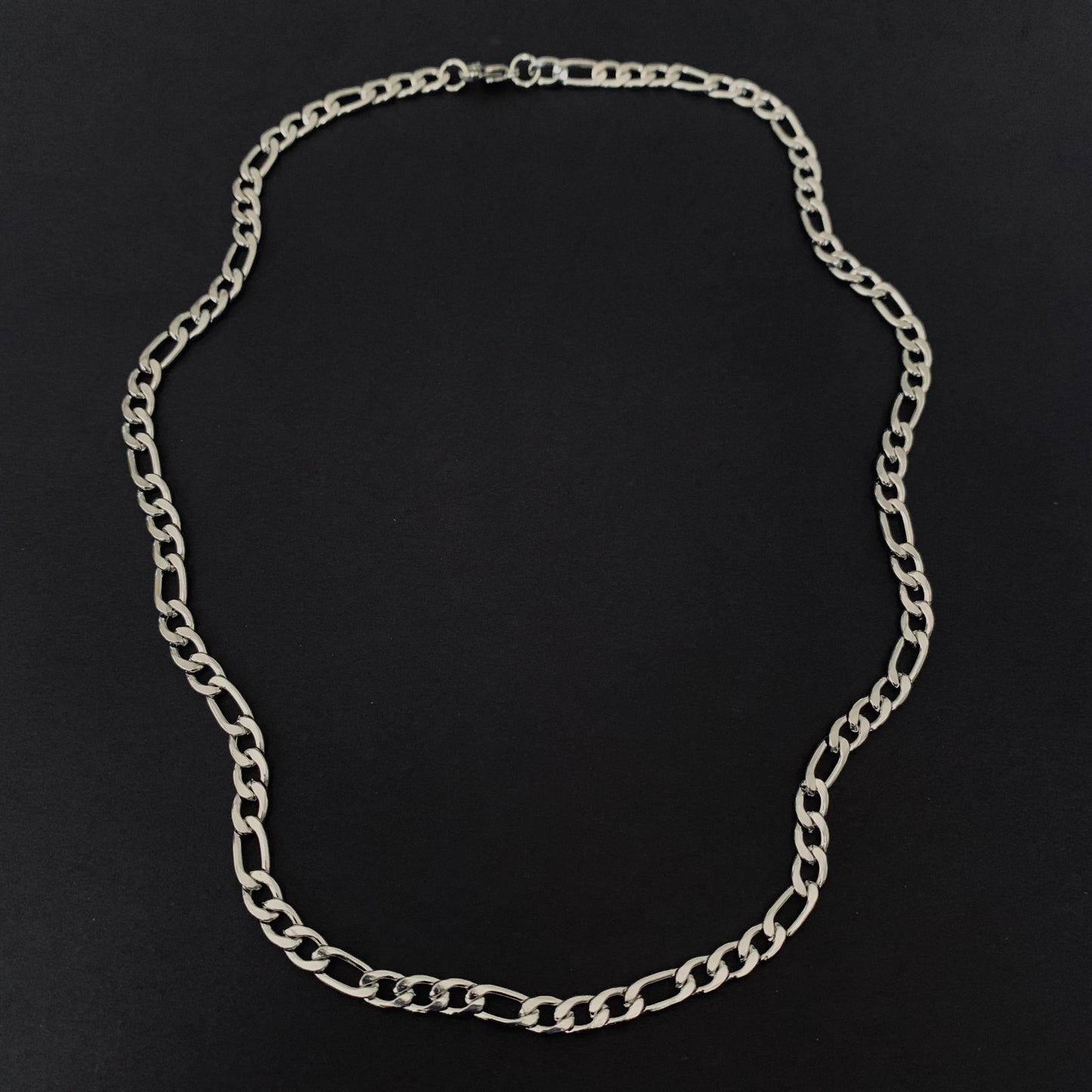Silver Figaro Chain Necklace (500x5)