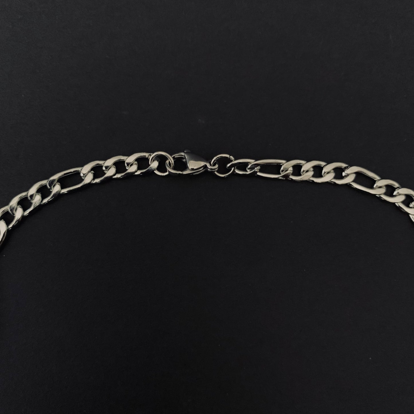 Silver Figaro Chain Necklace (500x5)