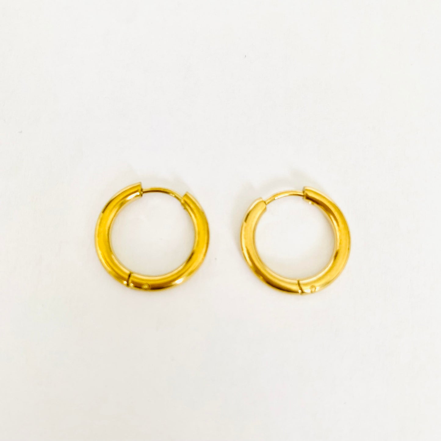 Golden Circle Hoops (12mm)